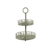 Kitchen Goods Iron Stand with Tree Scenery 42cm - Cream